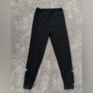 SO Junior Womens Black Criss Cross Leggings Size S